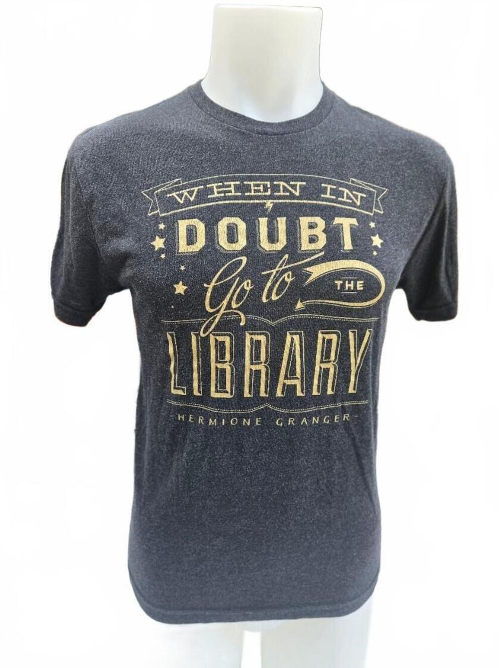 Harry Potter Hermione Granger Library Graphic Tee Dark Academia Bookish Small